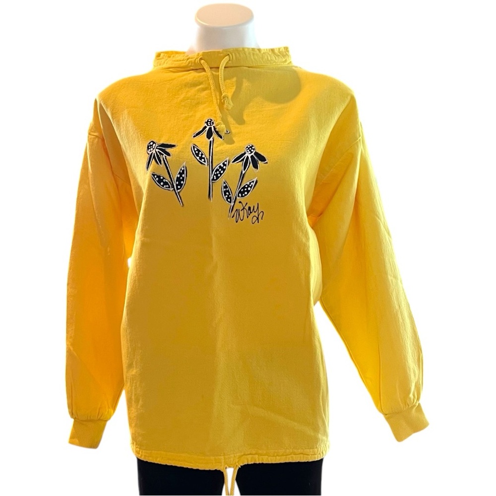 NEW ‘by Taylor’ Pullover 100% Cotton Linen Summer/Spring Yellow Oversize Sz S/M
